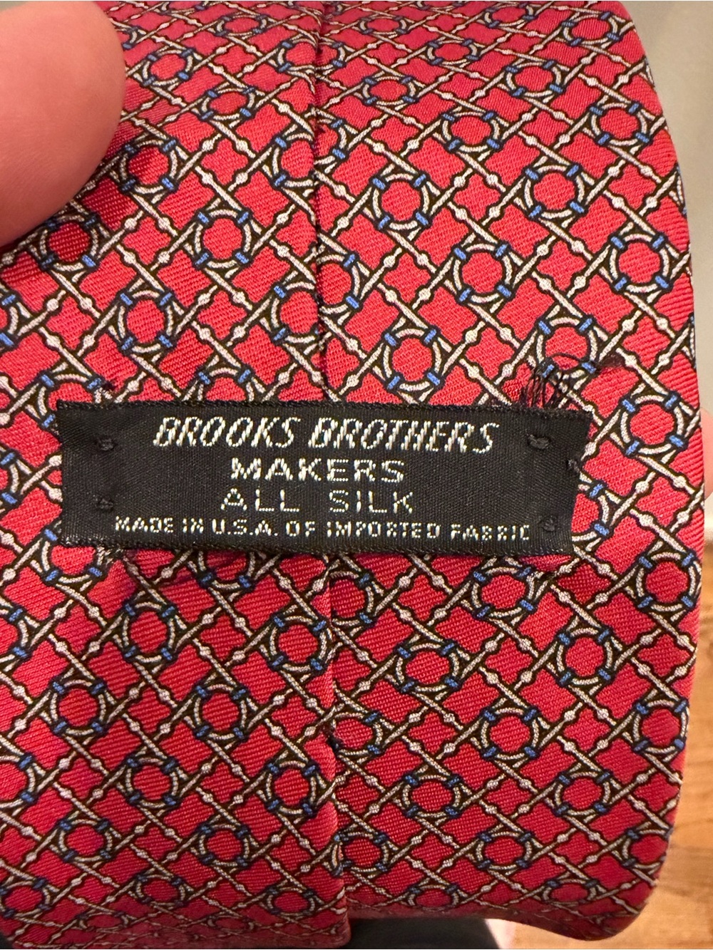 Brooks Brothers Red Nautical All Silk Tie